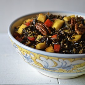 Wild Rice Salad with Mango & Pecan - Recipe photo by ManyKitchens.com