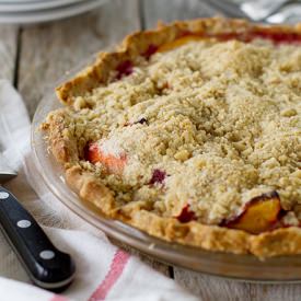 Peach Melba Pie - Recipe photo by taste and tell