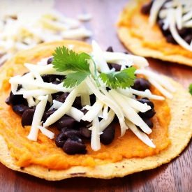 Black Bean and Sweet Potato Tostada - Recipe photo by reallifedinner