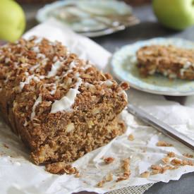 Apple Streusel Bread - Recipe photo by Running to the Kitchen