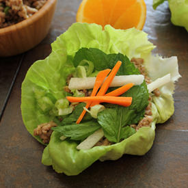 Pork Lettuce Wraps - Recipe photo by HomeSkillet