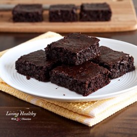 Flourless Fudgy Brownie - Recipe photo by Living Healthy With Chocolate