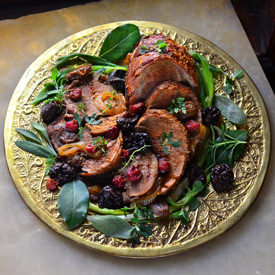 Wild Boar or Pork w/ Dates, Cherries - Recipe photo by lostpastremembered