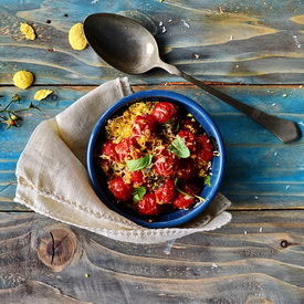 Parmesan Corn Flake Baked Tomatoes - Recipe photo by Bucataria familiei mele
