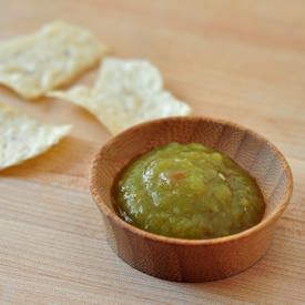 Green Tomato Jalapeno Salsa - Recipe photo by The Creekside Cook