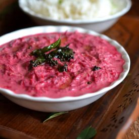 Beetroot Pachadi (Raita) - Recipe photo by Indian Khana