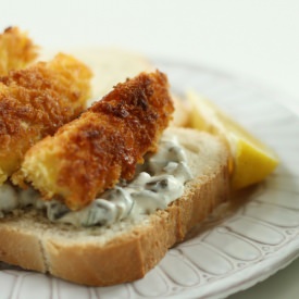 Fish Finger Sandwich - Recipe photo by ScaredyCatKitchen