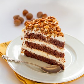 Chocolate Cake with Cream Milk - Recipe photo by Licuta Marin