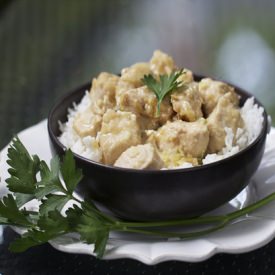 White Chicken Korma - Recipe photo by panning the globe