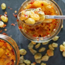 Quick Pickled Golden Raisins - Recipe photo by thechefswife