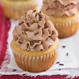 Banana Cupcakes Nutella Frosting - Recipe photo by cooking classy