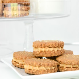 Peanut Butter Sandwich Cookies - Recipe photo by Diva Eats World