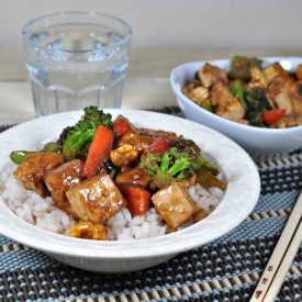 Homemade Teriyaki Sauce with Tofu - Recipe photo by swathiiyer