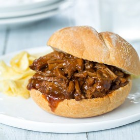 Hickory BBQ Beef Sandwiches - Recipe photo by cooking classy