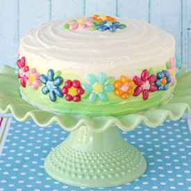 Jelly Belly Flower Cake - Recipe photo by Glorious Treats