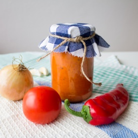 Aubergine Red Pepper Spread - Recipe photo by vajkri