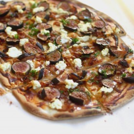 Fig & Goat Cheese Flammekueche - Recipe photo by jenessasdinners