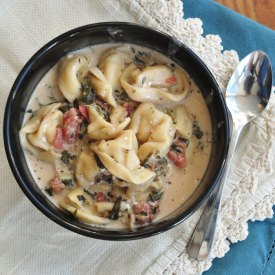 Crockpot Tortellini Soup - Recipe photo by foodsofourlives
