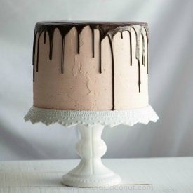 Chocolate Vanilla Tuxedo Cake - Recipe photo by PineappleandCoconut