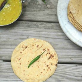 Masala Pulka | Roti with Dal Fry - Recipe photo by Nitha Kitchen