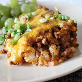Chili Cheese Tater Tot Casserole - Recipe photo by Love Bakes Good Cakes