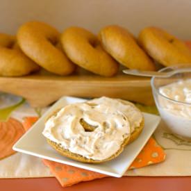 Pumpkin Spiced Bagels - Recipe photo by FoodFolksandFun
