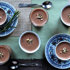 Hazelnut Chocolate Pots - Recipe photo by The Cutlery Chronicles