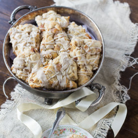 Brown Butter Glazed Apple Pie Scone - Recipe photo by sweetbasil