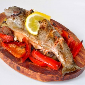 Baked Rainbow Trout - Recipe photo by Tony Rose