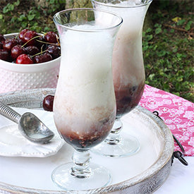 Black Cherry Champagne Floats - Recipe photo by SoupAddict