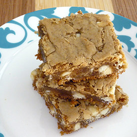 Biscoff Blondies - Recipe photo by solanos kitchen
