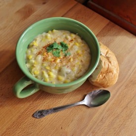 Roasted Corn Chowder - Recipe photo by SarahEatsAustin