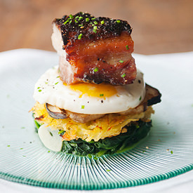 Miso Pork Belly Stack - Recipe photo by kaweah