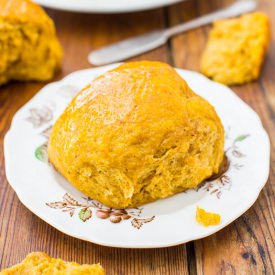 Honey Butter Pumpkin Dinner Rolls - Recipe photo by Averie