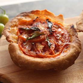 Oven-Roasted Tomato Tart - Recipe photo by thebitehouse