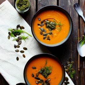 Roasted Pumpkin Soup - Recipe photo by happyheartedkitchen