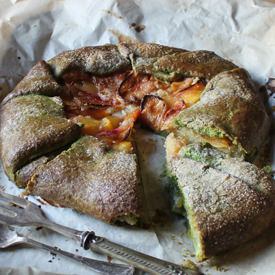 Nectarine & Frangipane Galette - Recipe photo by veggie desserts