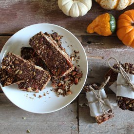 Pumpkin Spiced Nut & Seed Bars - Recipe photo by Nutrition Stripped