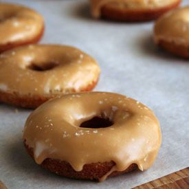 Salted Caramel Apple Cider Donuts - Recipe photo by mondaymorningdonut