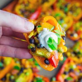 Mini Pepper Nachos - Recipe photo by closetcooking