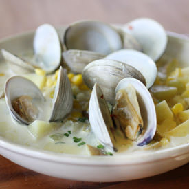 Corn and Clam Chowder - Recipe photo by lisal