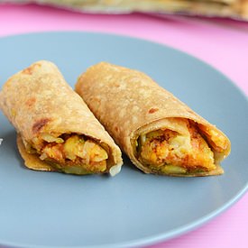 Kathi Roll - Recipe photo by Raks Kitchen