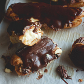 Dulce de Leche Eclairs - Recipe photo by thelittlewhitekitchen
