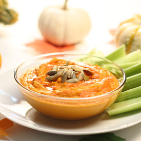 Thai Red Curry Pumpkin Hummus - Recipe photo by Barbaracooks