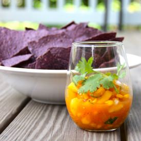 Sweet n Spicy Peach Salsa - Recipe photo by youngidealisticbaker