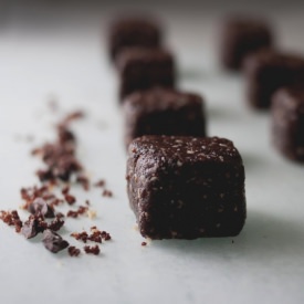 Mint Mocha Energy Bites - Recipe photo by theroadnotprocessed