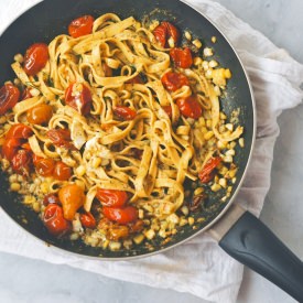 End of Summer Tagliatelle - Recipe photo by theroamingkitchen