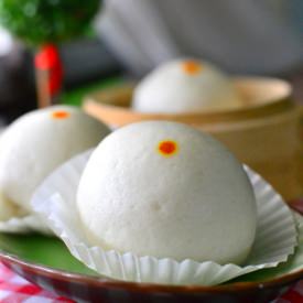 Steamed Custard Buns - Recipe photo by throughthekitchendoor