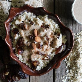 Date Oatmeal, Whipped Almond Butter - Recipe photo by Nutrition Stripped