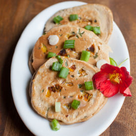 Savory Pancakes - Recipe photo by crackersonthecouch